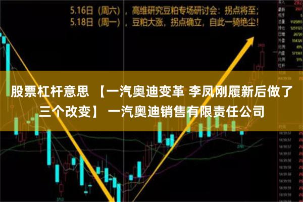 股票杠杆意思 【一汽奥迪变革 李凤刚履新后做了三个改变】 一汽奥迪销售有限责任公司